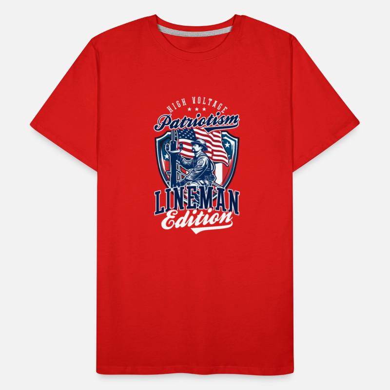 Patriotic Lineman High Voltage Patriotism