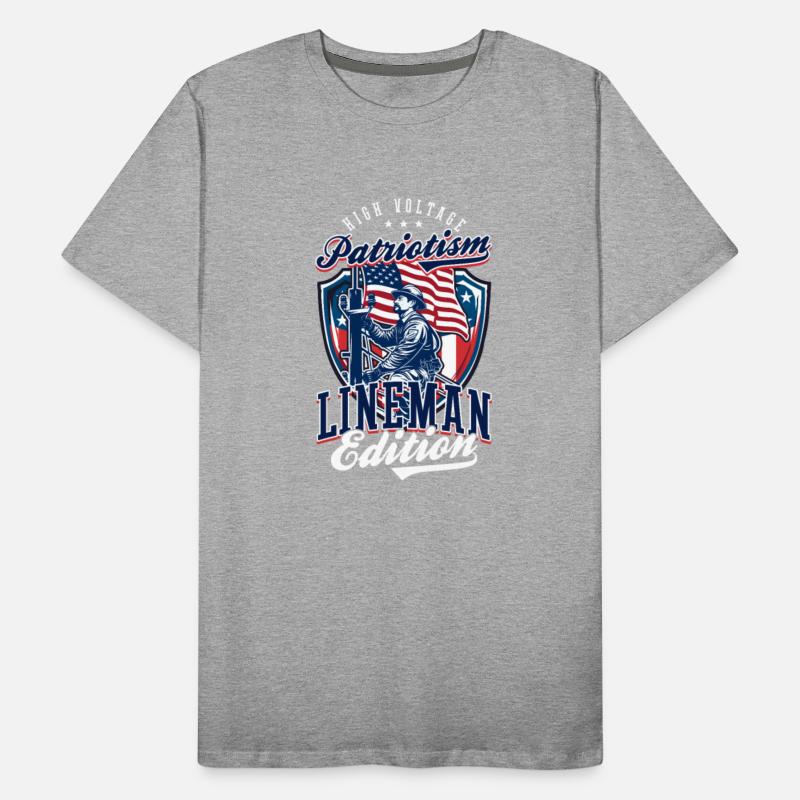 Patriotic Lineman High Voltage Patriotism
