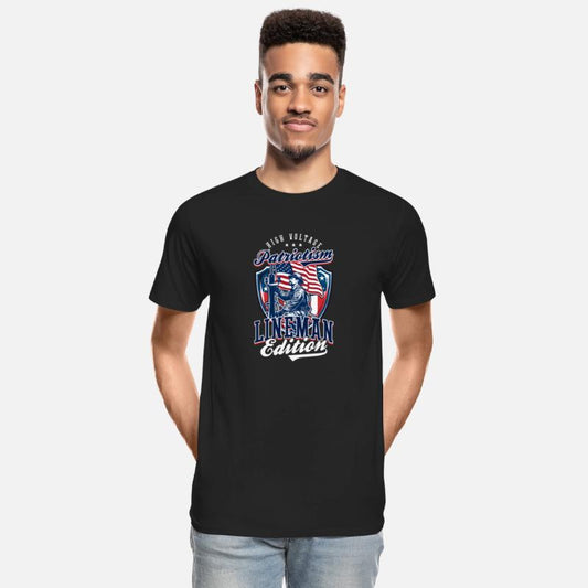 Patriotic Lineman High Voltage Patriotism