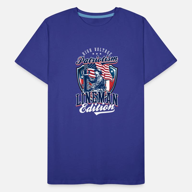Patriotic Lineman High Voltage Patriotism