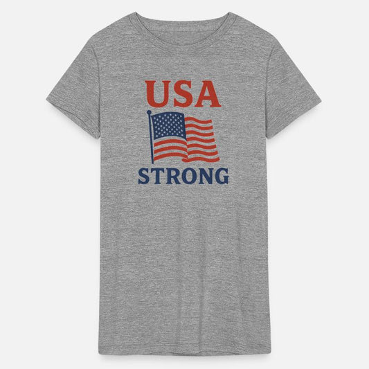 Patriotic USA Flag Illustration T-Shirt
