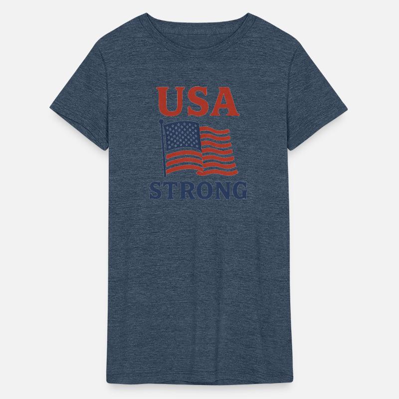 Patriotic USA Flag Illustration T-Shirt