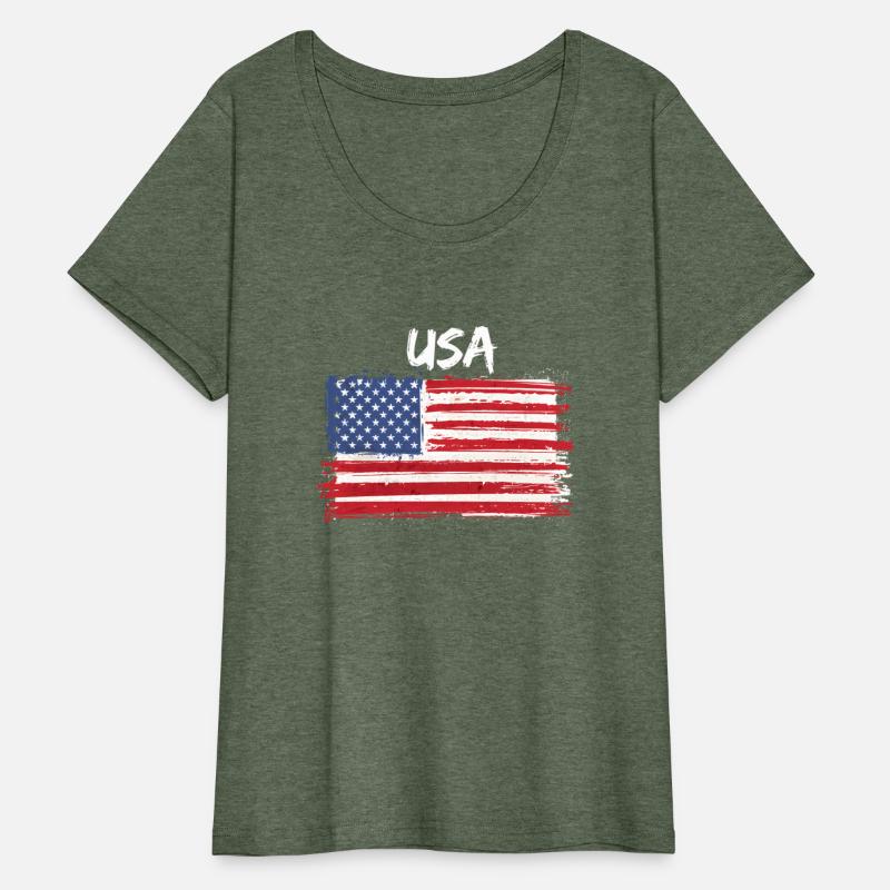 Patriotic Usa With American Flag Of The United