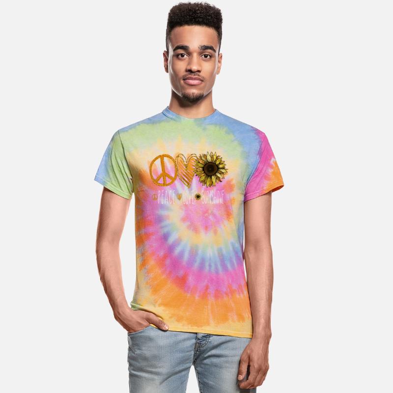 Peace Love Sunshine Gold Glitter Flower