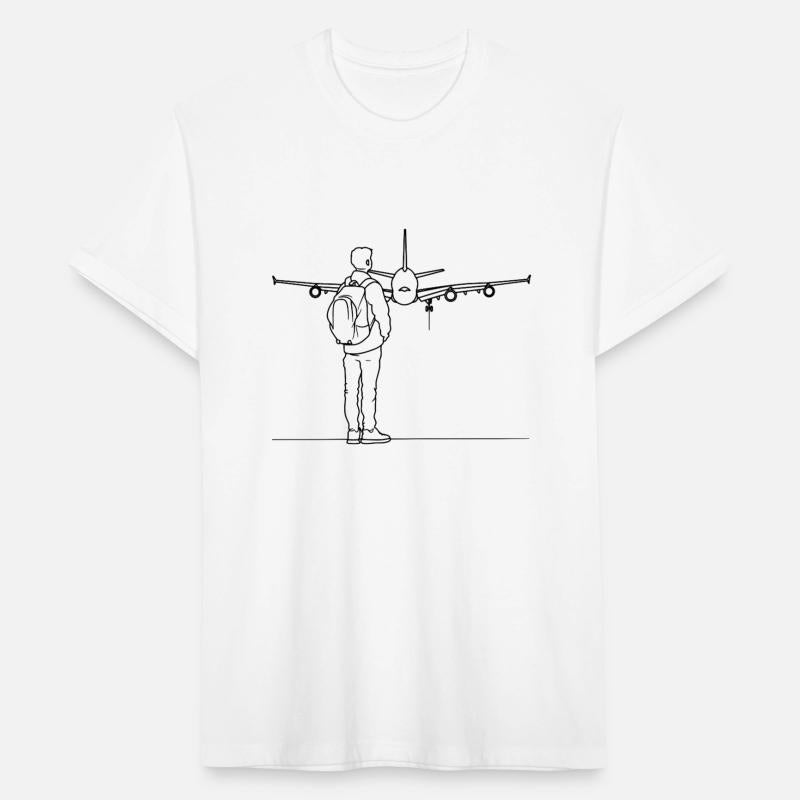 Plane Spotter One Line Drawing