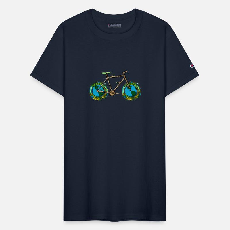Planet Earth Bike, Cycling Pun, Bicycle Wheel Art