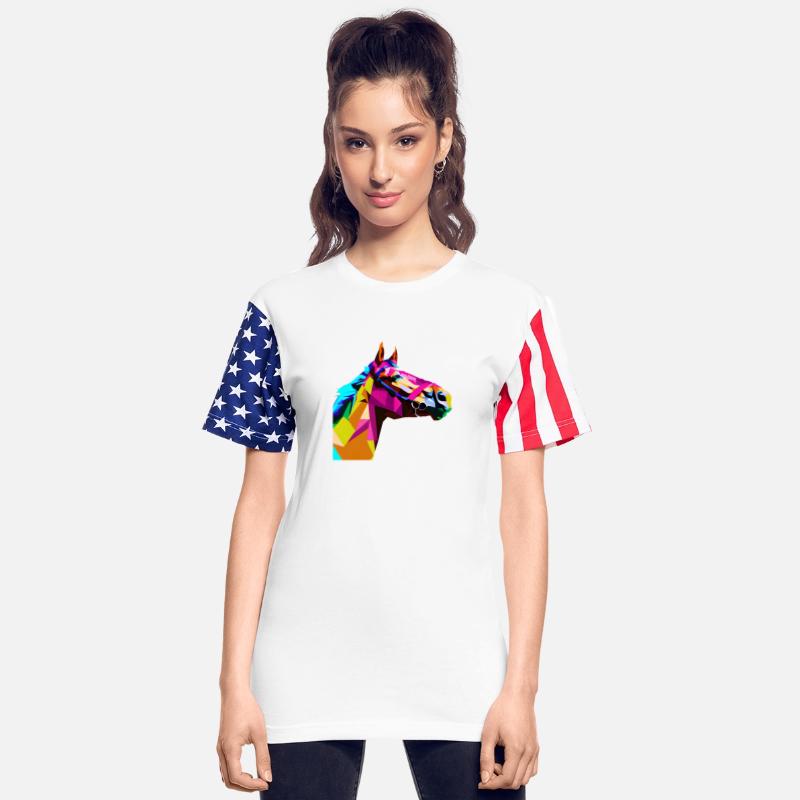 Pop Art Horse polygon colorful art