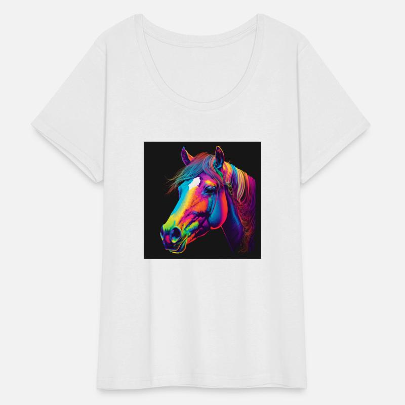 Pop art of a horse head in Andy Warholssty