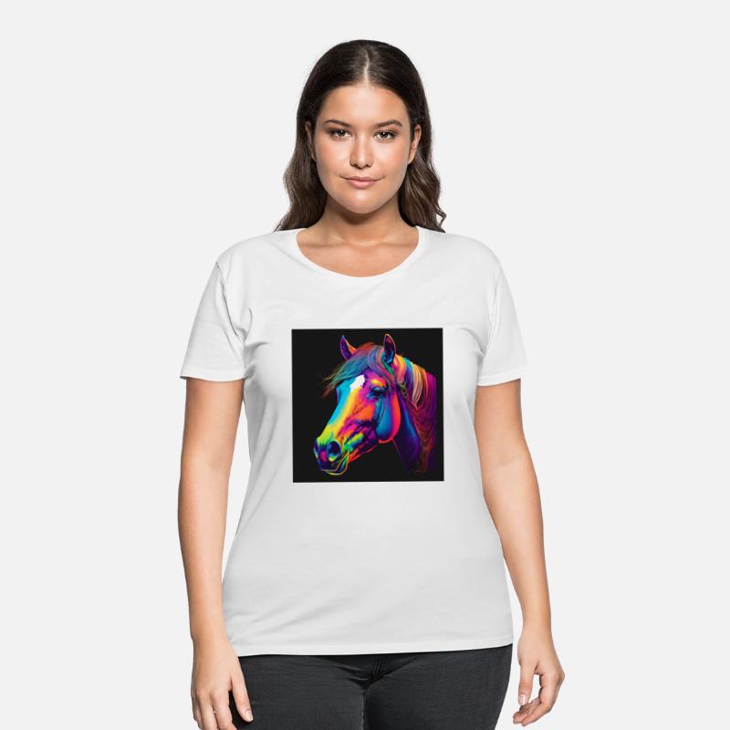 Pop art of a horse head in Andy Warholssty