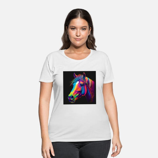 Pop art of a horse head in Andy Warholssty