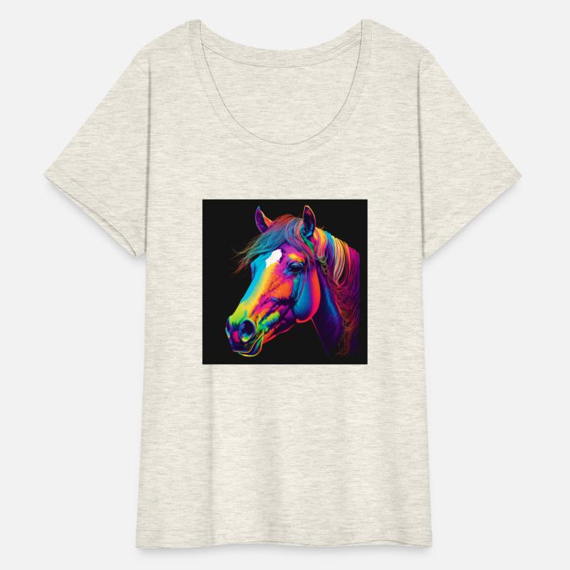 Pop art of a horse head in Andy Warholssty