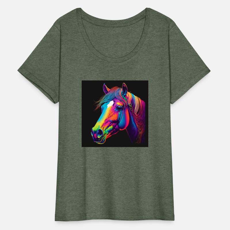 Pop art of a horse head in Andy Warholssty