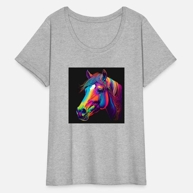 Pop art of a horse head in Andy Warholssty