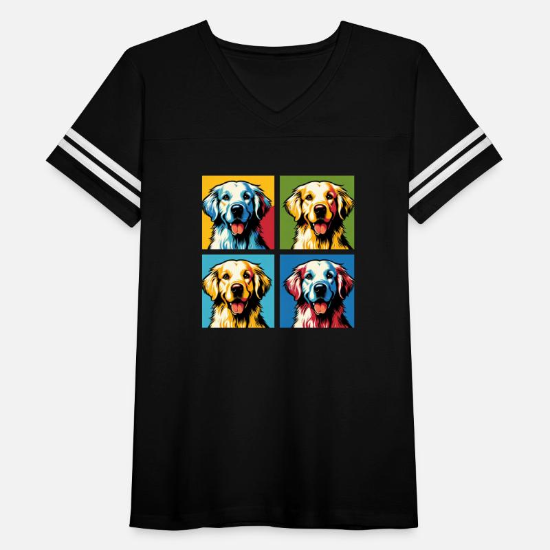 Pop Golden Retriever Dog Portrait - Pet Portrait