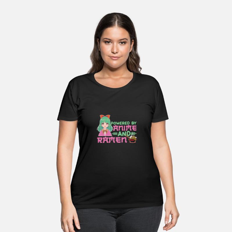 Powered By Anime And Ramen Japanese Kawaii Design