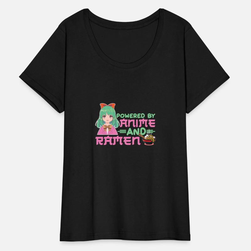 Powered By Anime And Ramen Japanese Kawaii Design