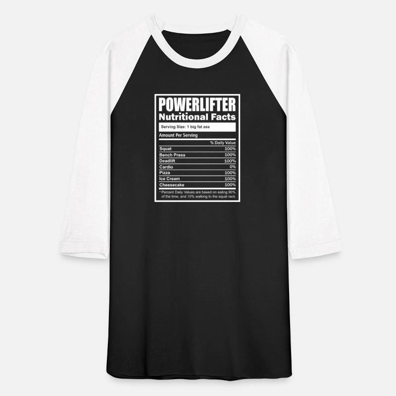 Powerlifter Nutritional Facts - Funny Powerlifting