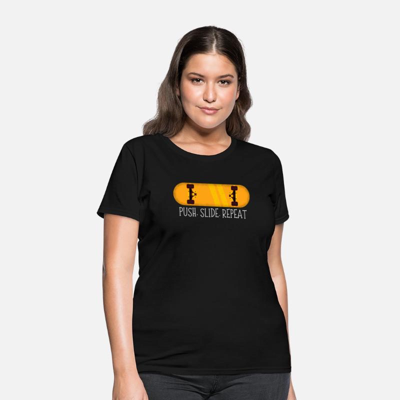 Push Slide Repeat Skateboard Skateboarder Skating