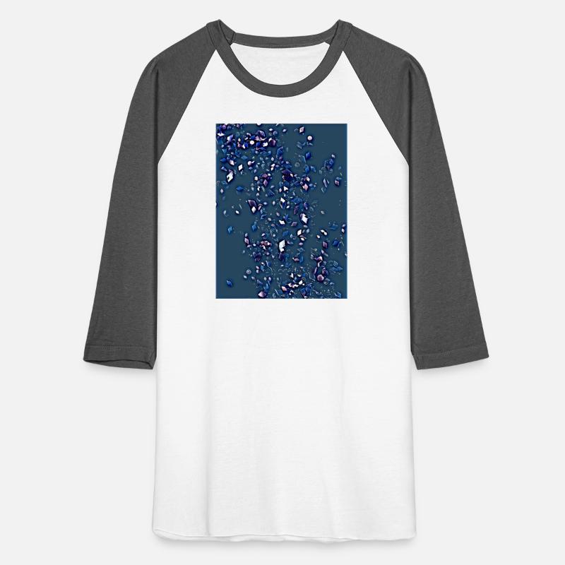 Radiant Jewels Scattered on a Blue Background