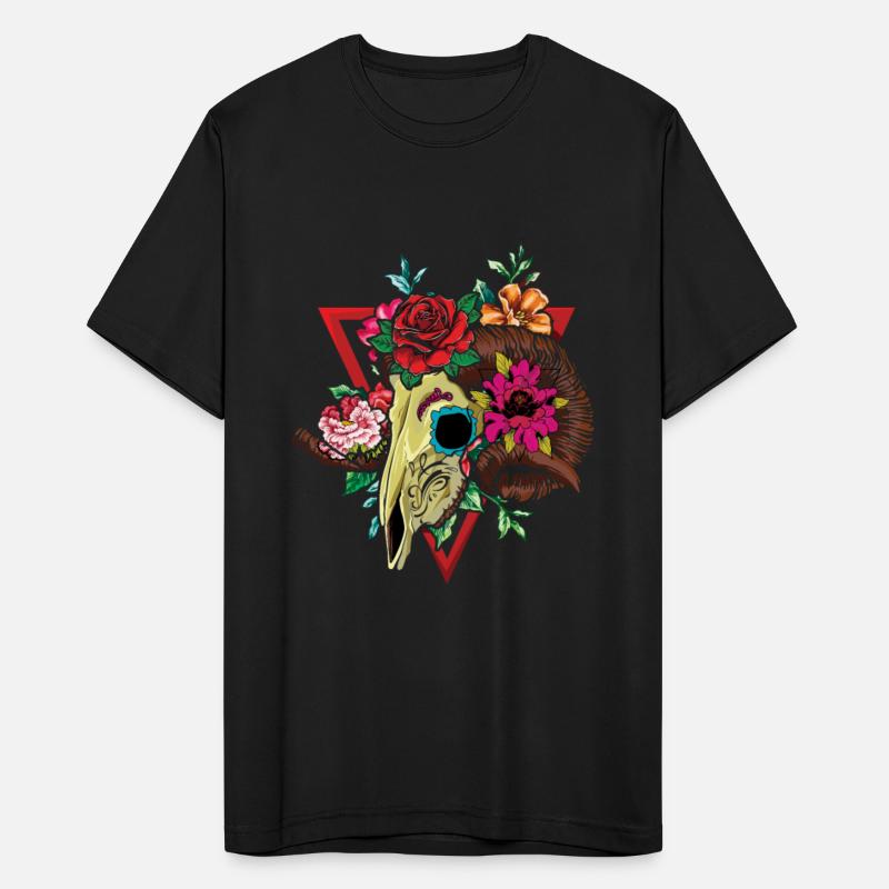 Ram Goat Floral Muertos Day Of Dead Halloween