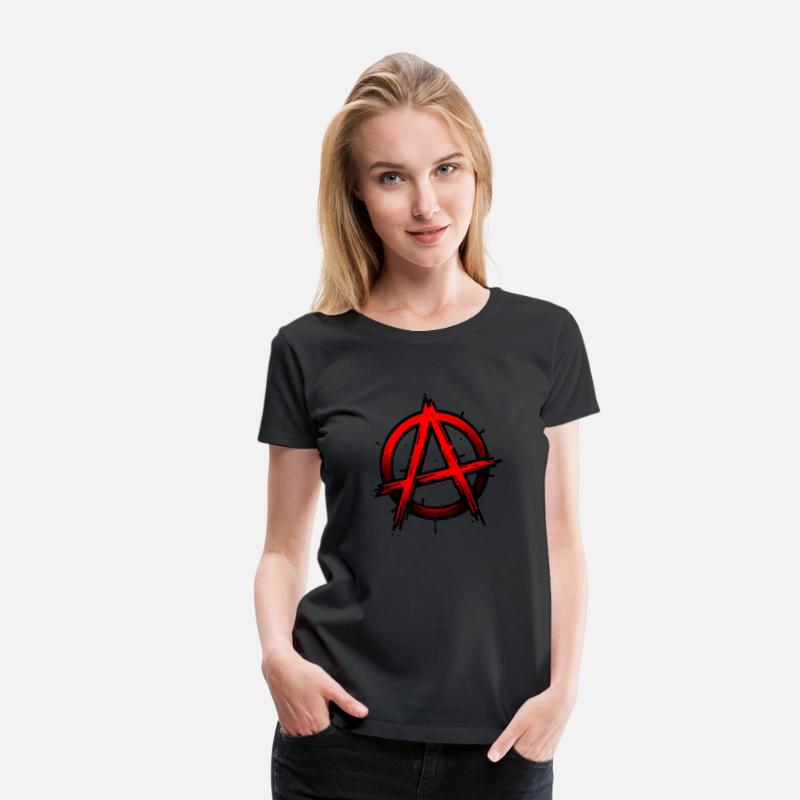 Red Anarchy Symbol - Rebel Freedom Statement