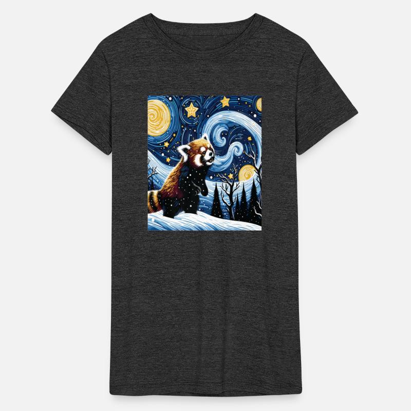 Red Panda Van Gogh Starry Night Funny red panda lo