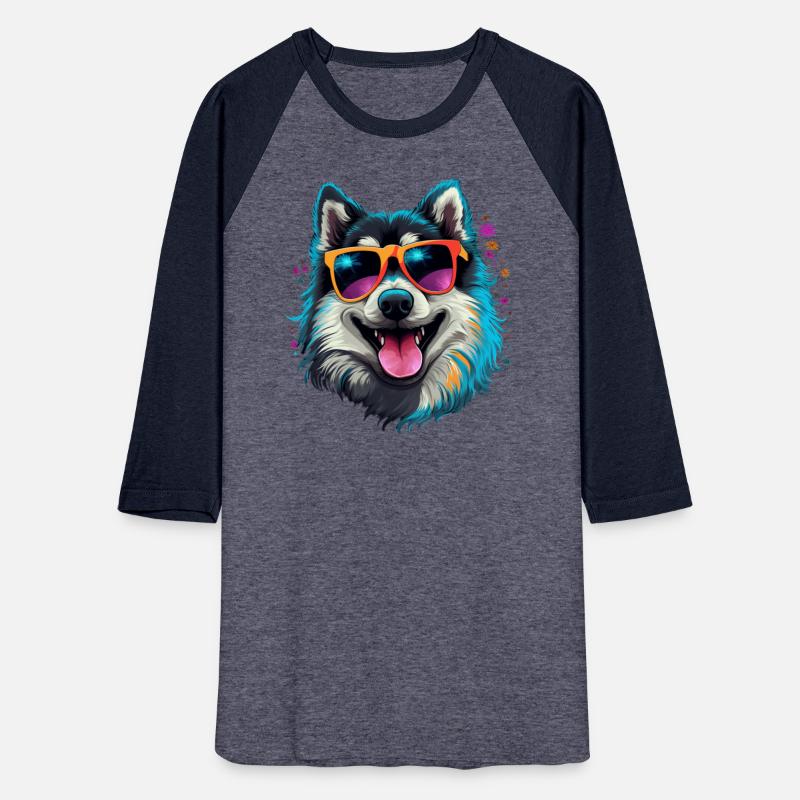 Retro Wave Black American Eskimo Dog Shirt