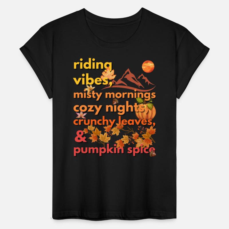 riding vibes misty mornings cozy nights crunchy