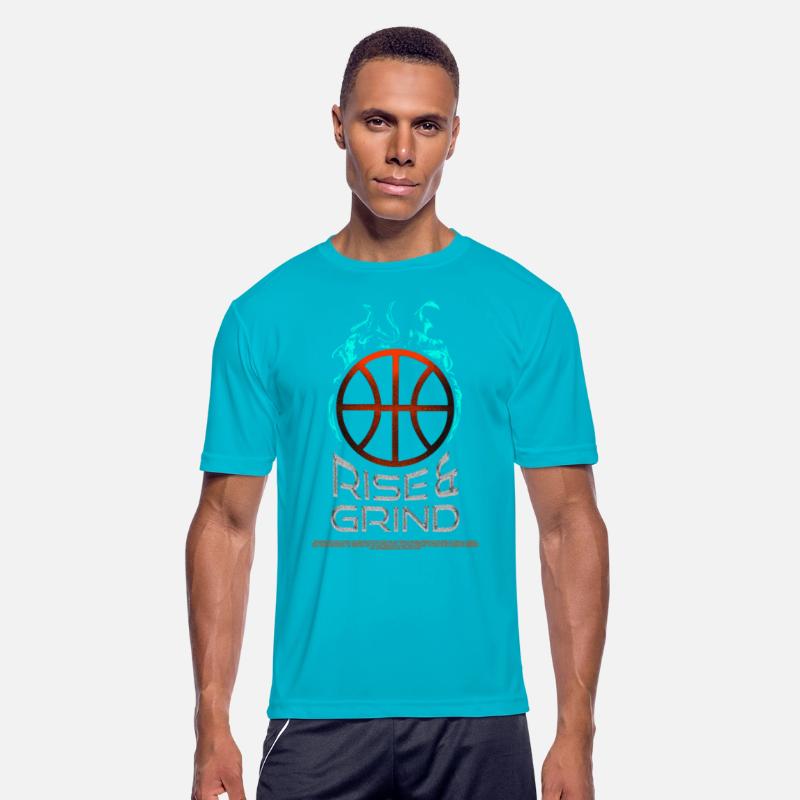 Rise and Grind Basketball lover Design