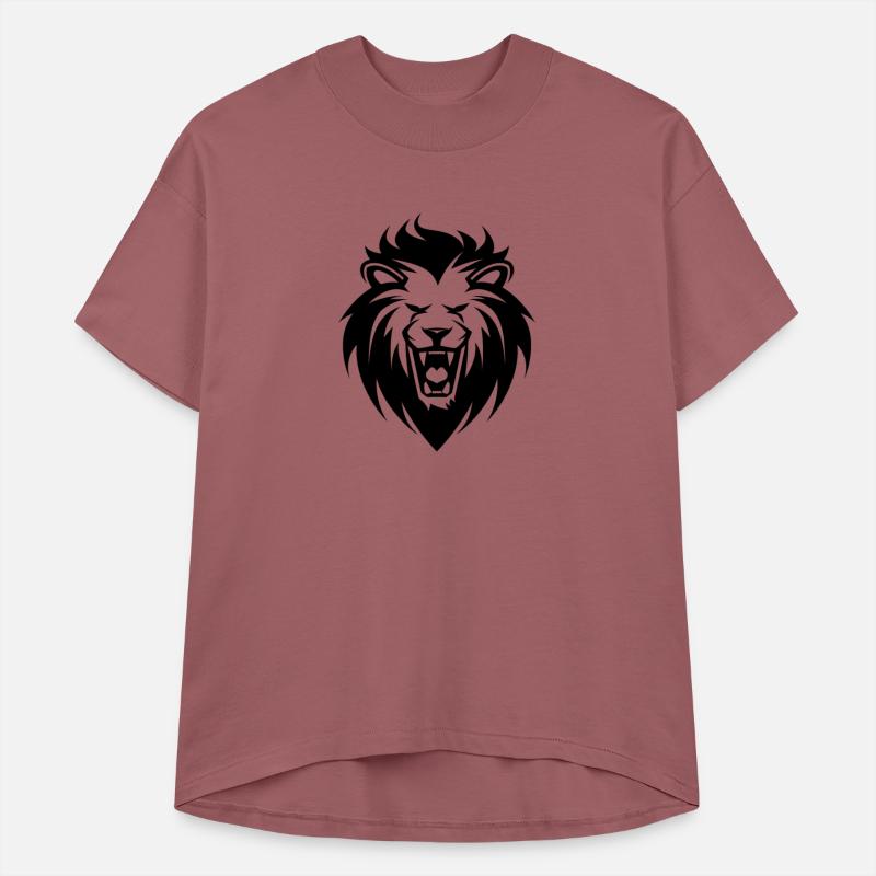 Roaring Lion Head Tattoo Style Elegant Mane