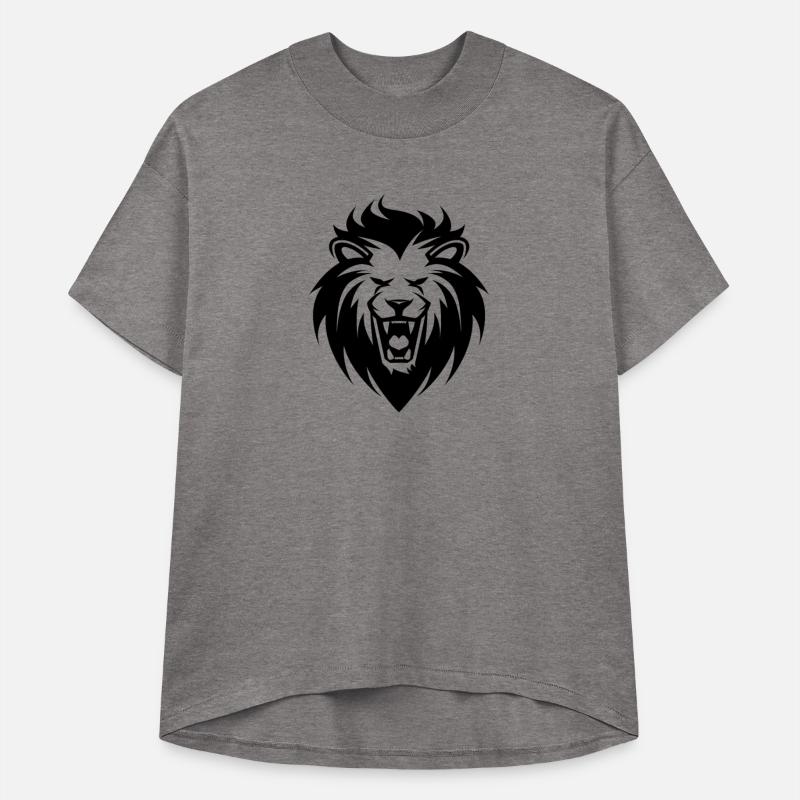 Roaring Lion Head Tattoo Style Elegant Mane