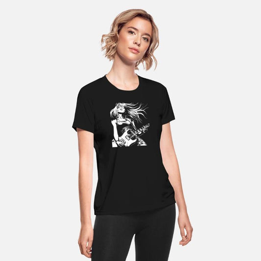 Rock Girl With Guitar