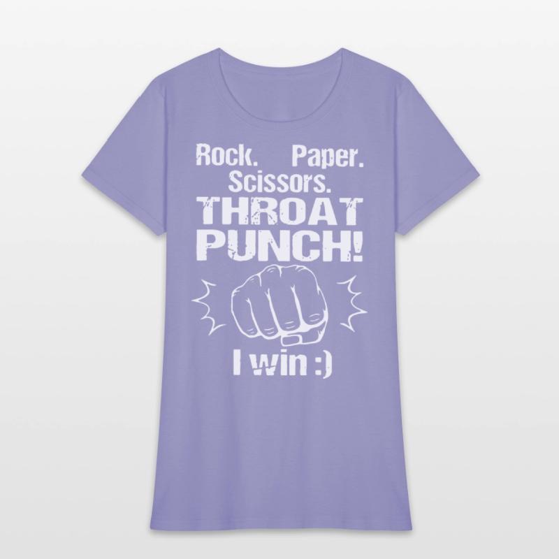 rock paper scissors throat punch I win rock
