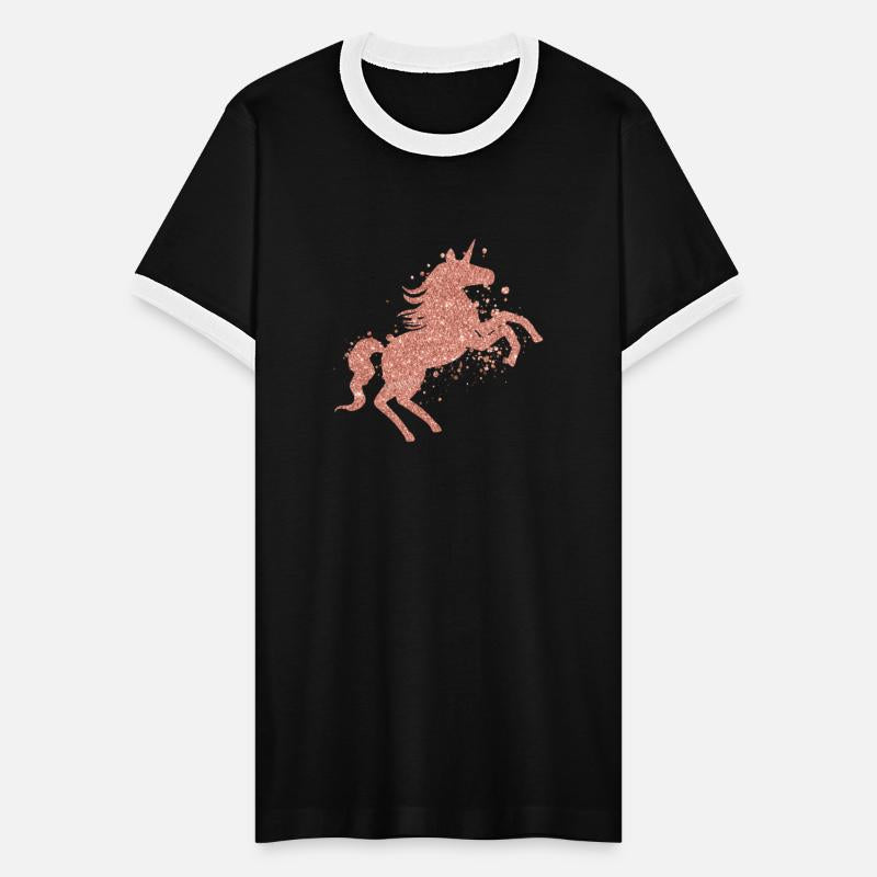 Rose Gold Glitter Textures Unicorn