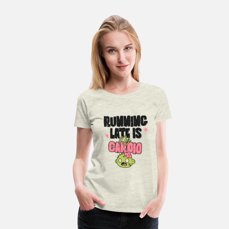 Running Late Is My Cardio | Funny Zombie Shirt
