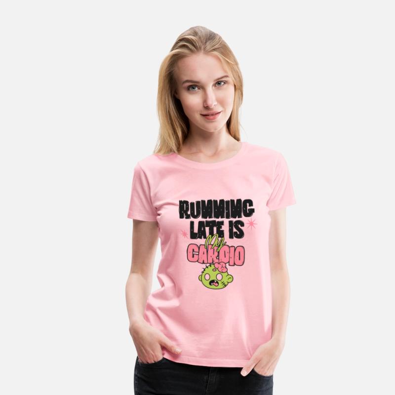 Running Late Is My Cardio | Funny Zombie Shirt