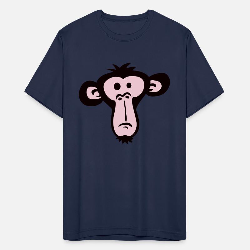 Sad Confused Monkey Head Funny Bored Primate Face