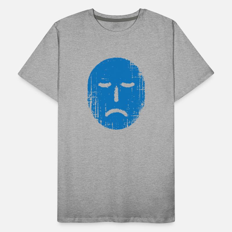 Sad Grunge Blue Face