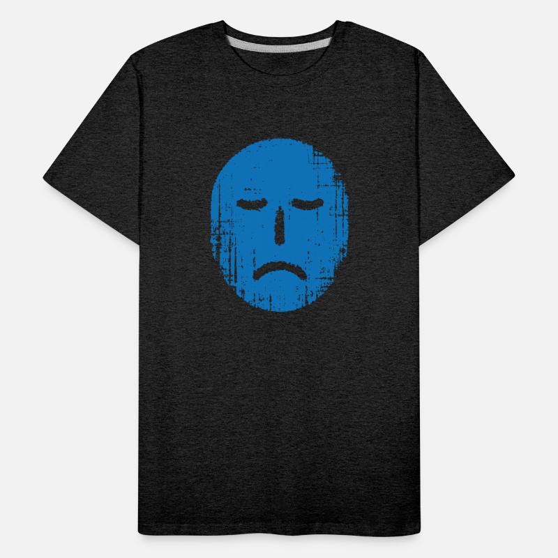 Sad Grunge Blue Face