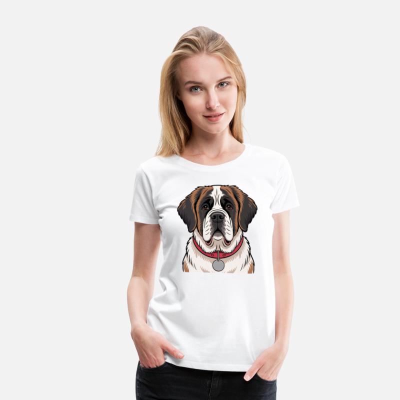 Saint Bernard Dog Illustration