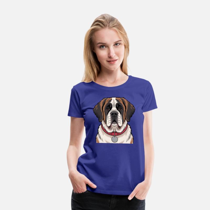 Saint Bernard Dog Illustration