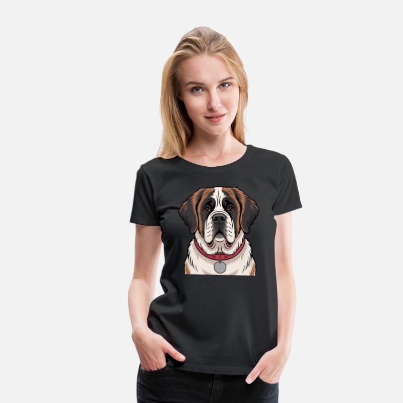 Saint Bernard Dog Illustration