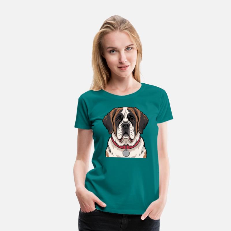 Saint Bernard Dog Illustration