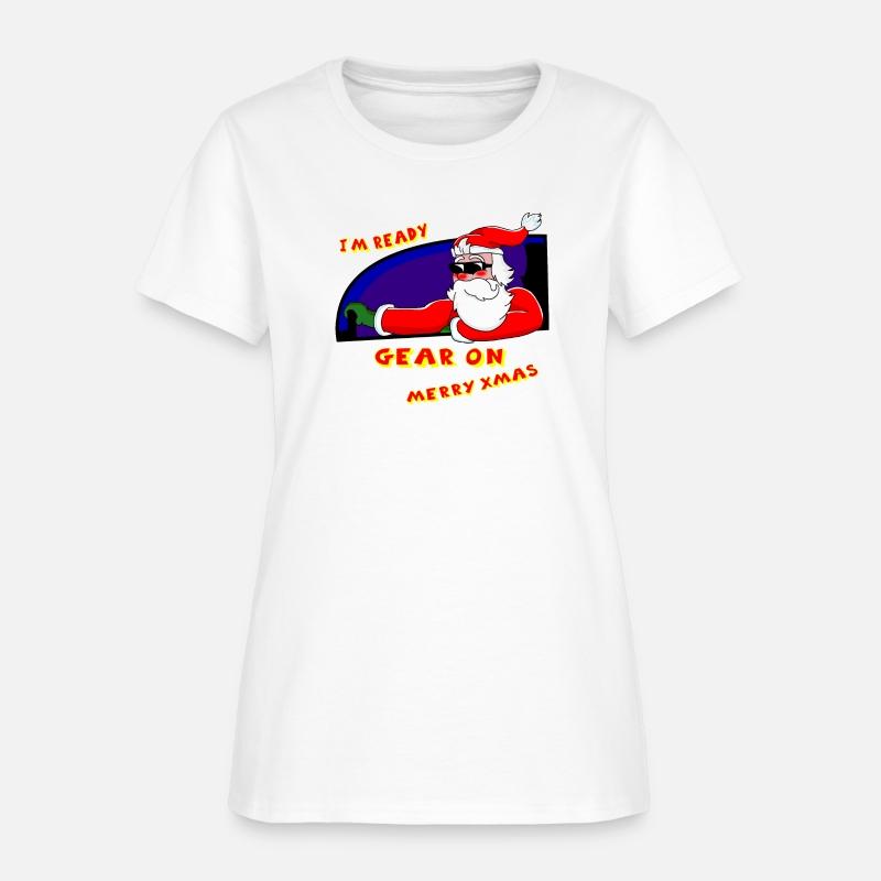 Santa Claus Driving Cool Christmas Cartoon