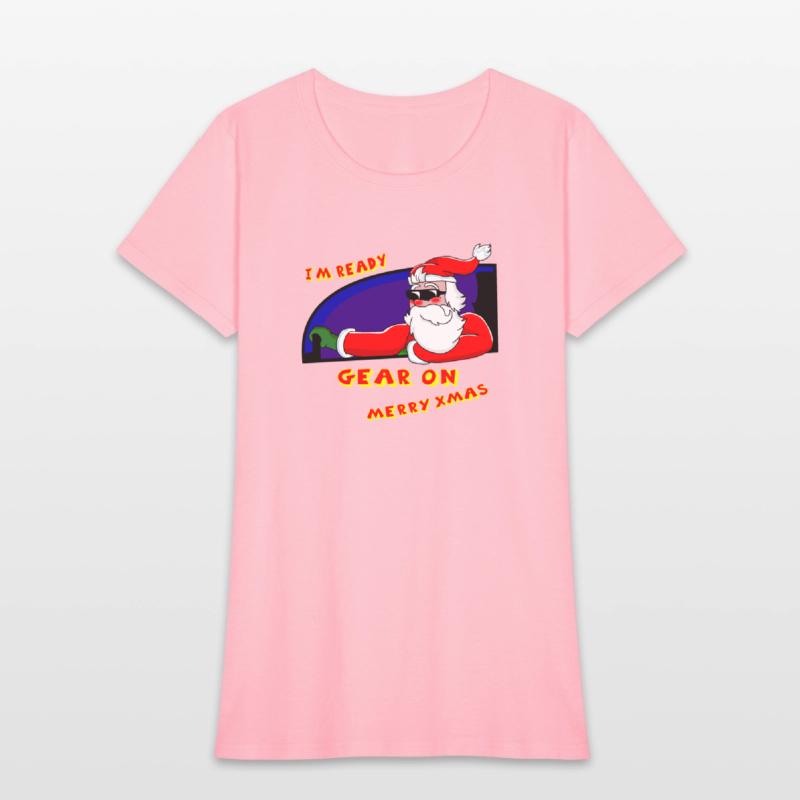 Santa Claus Driving Cool Christmas Cartoon