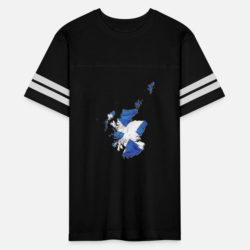 Scotland Flag in Scotland Map