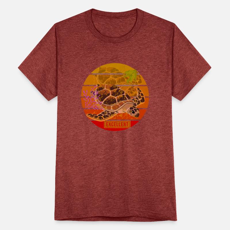 Sea Turtle Illustration with "Excellent" Label