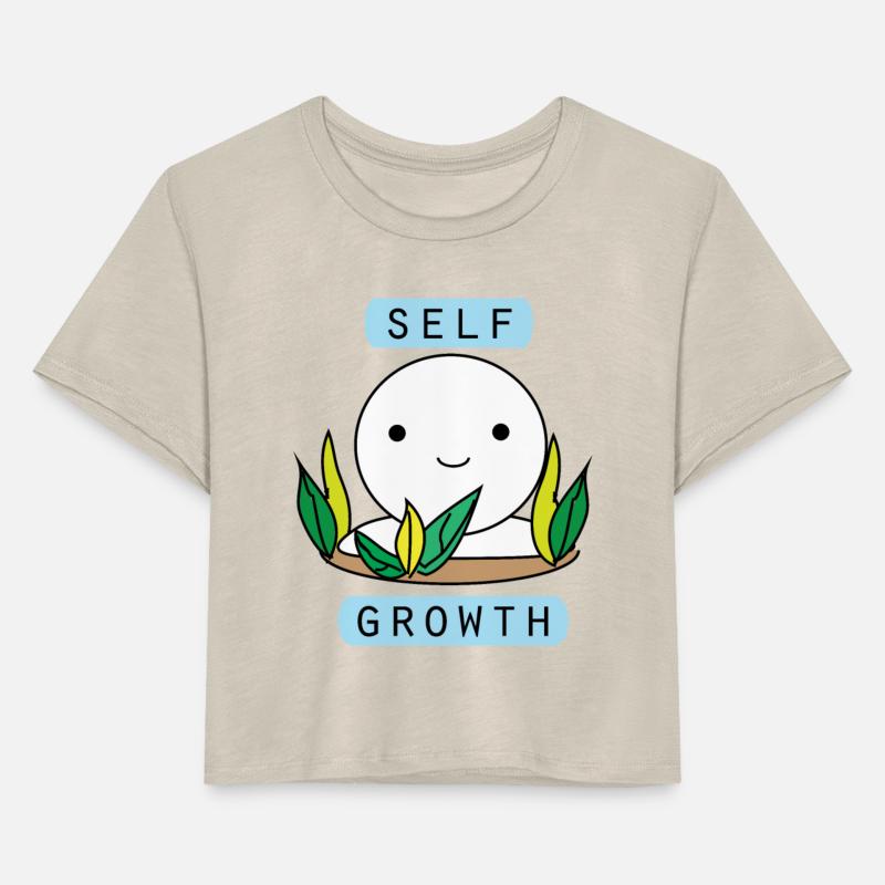 Self growth comic character in a plant pot