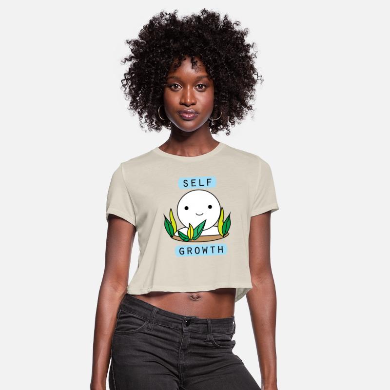 Self growth comic character in a plant pot