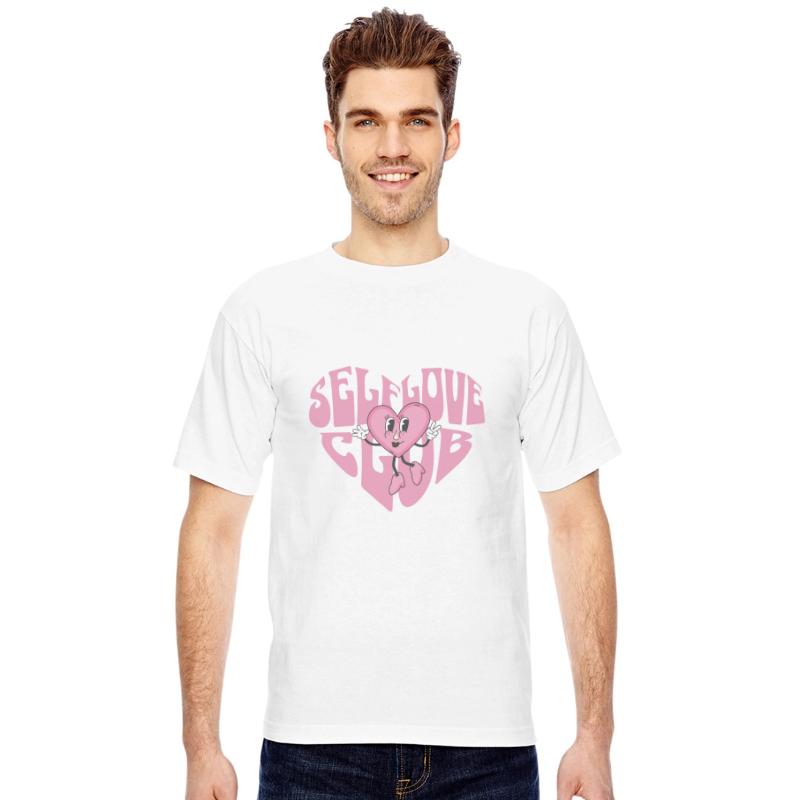 Self-Love Club Retro Pink Heart Mascot